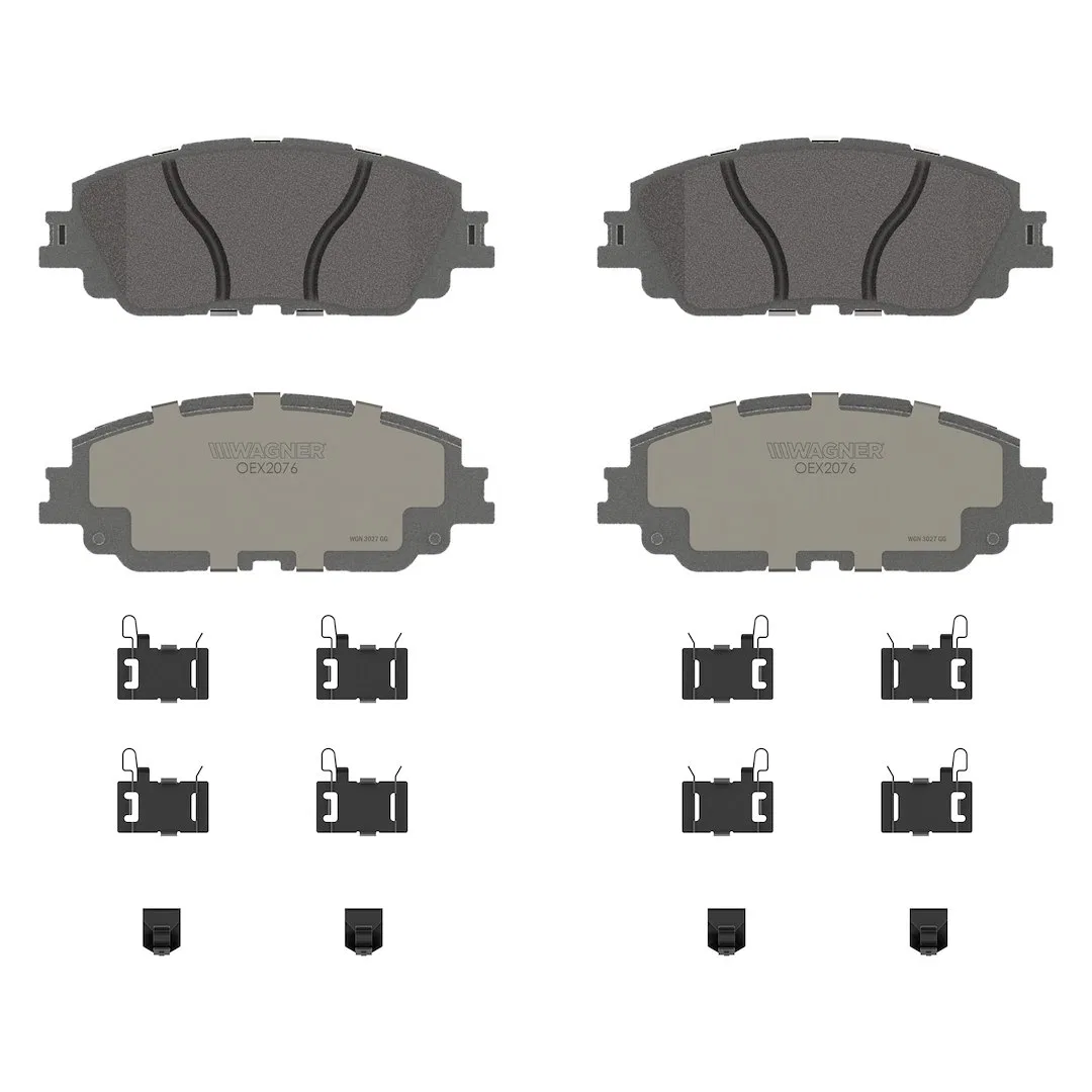 OEX2076 – WAGNER BRAKE Brake Pad, FMSI Number D2076-9311 Ceramic Set Of 4 With Mounting Hardware